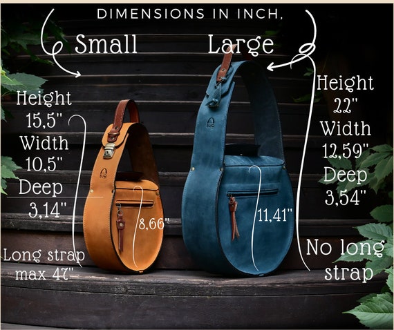 Unique Leather Handmade Everyday Shoulder Purse Real Leather With Long  Strap Crossbody Round Purse - Etsy
