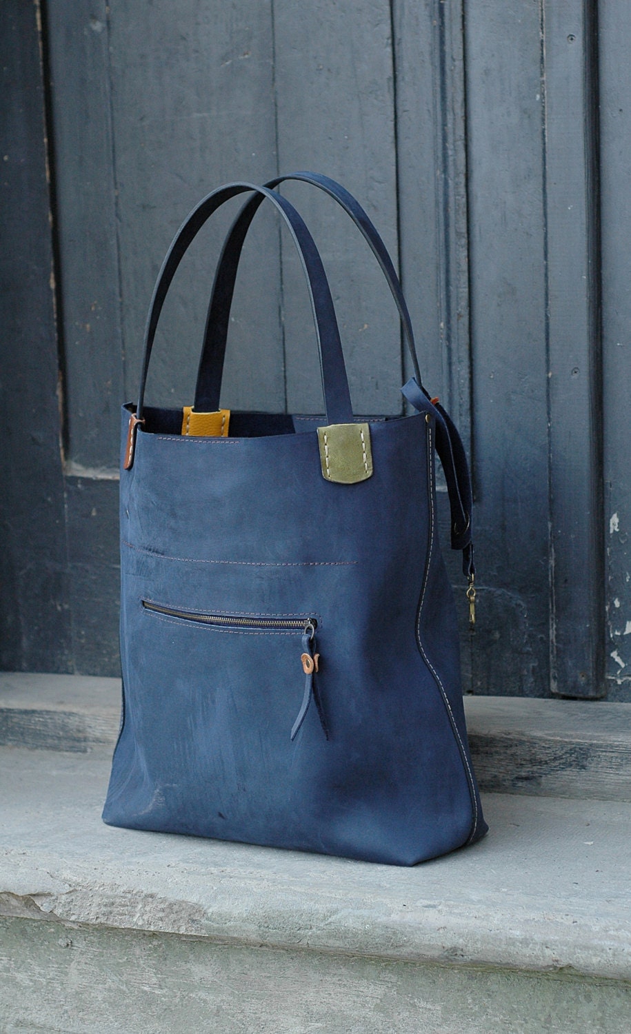 Shoulder Handmade Bag Leather Tote Bag Handbag Zuza Art Etsy