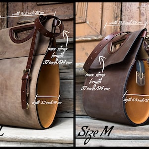 Oversize unique bag handmade full grain leather tote modern vintage style purse made by hand messenger laptop and documents office bag image 8