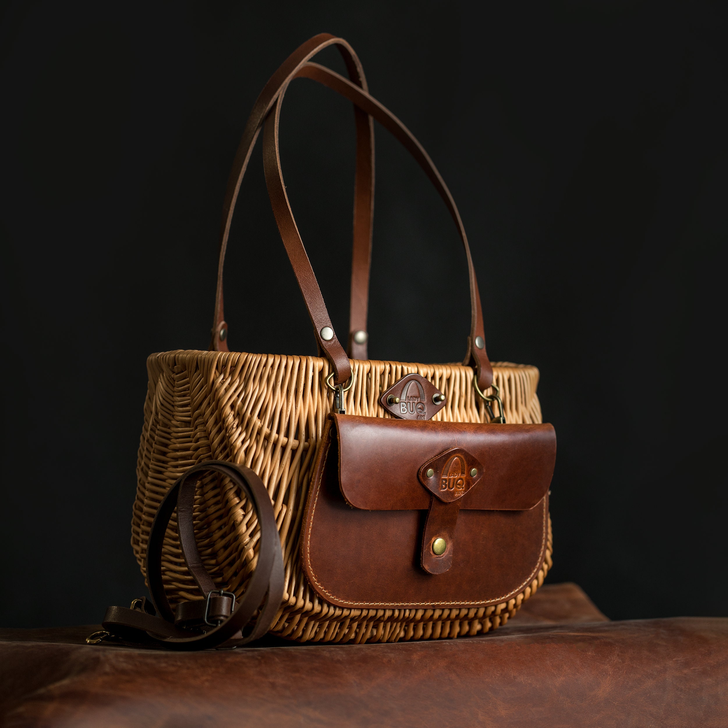 Unique Handmade Mini Wicker and Leather Basket Exclusive Bag Etsy UK