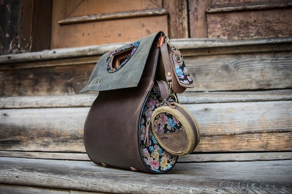 Buy leather top purse online