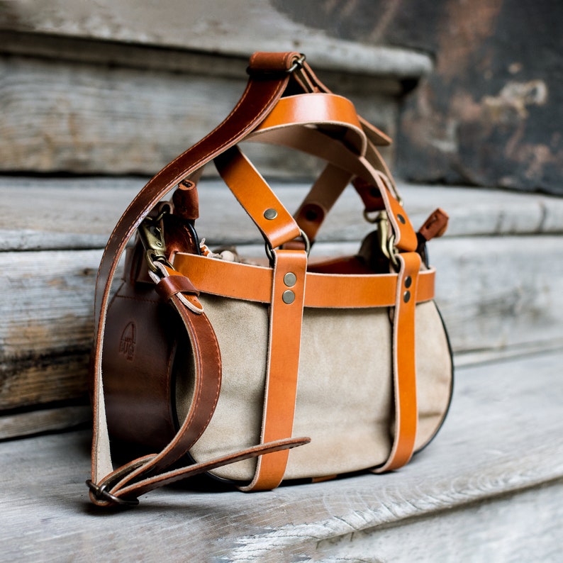 Boho bag luxury handmade leather purse crossbody leather handbag leather women tote image 3