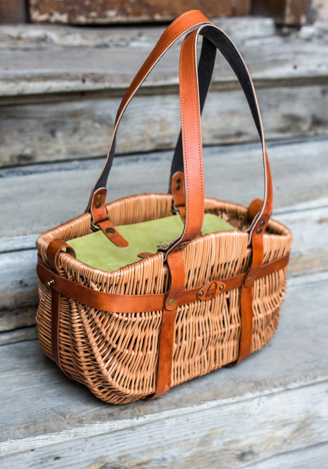 Wicker Shopping Bag Picnic Wicker Basket Handwoven Picnic Etsy