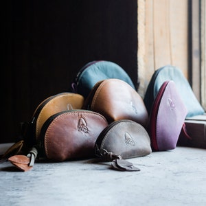 Borsa per il trucco in pelle, regalo per damigella d'onore, astuccio per cosmetici in pelle, borsa per cosmetici, astuccio per cosmetici da donna
