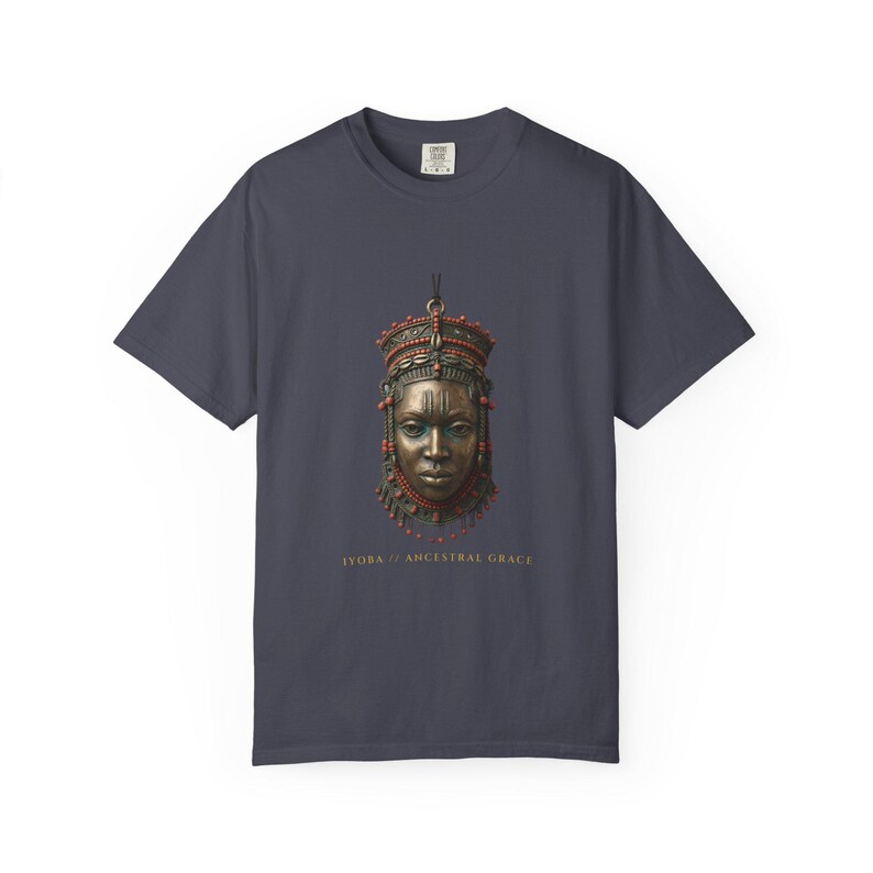 Camiseta con máscara de la reina Idia de Benín, camiseta con diseño de Gracia Ancestral, regalo de historia nigeriana imagen 9