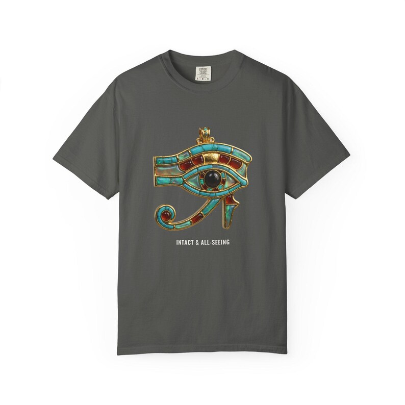Eye of Horus Amulet T-Shirt, Ancient Egypt Art, Intact & All-Seeing (Printed to Order) image 9