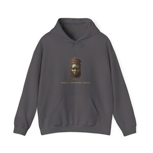 Queen Idia Benin Mask Hoodie, Afrocentric Streetwear, History Lover Gift (Heavy Blend) image 2