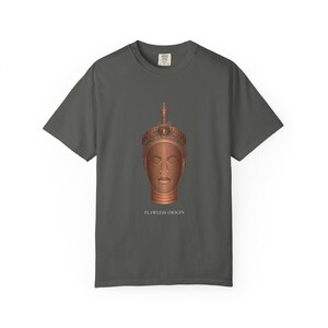 Maglietta con stampa artistica Ife Bronze Head Line Art, maglietta con arte Yoruba, regalo per il Mese della Storia Afroamericana immagine 8