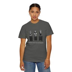 African Art T-Shirt, Benin Egypt Ife Museum Line-Up, Bronze & Nile Collection (Garment-Dyed) image 1