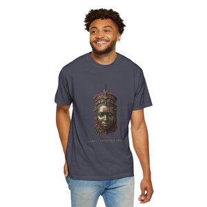 Camiseta con máscara de la reina Idia de Benín, camiseta con diseño de Gracia Ancestral, regalo de historia nigeriana imagen 6
