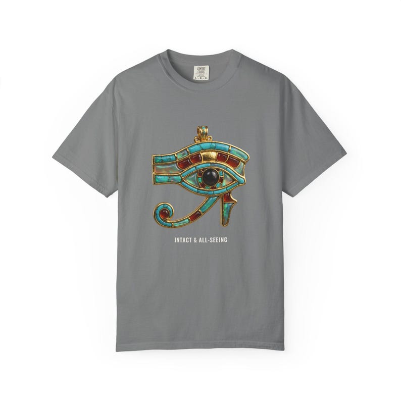 Eye of Horus Amulet T-Shirt, Ancient Egypt Art, Intact & All-Seeing (Printed to Order) image 7