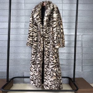 Winter Leopard Faux Fox Fur Coat for Women | Thick Luxury Jacket | Quality Collar Overcoat