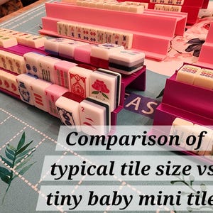 Mini Tiles Double-Handed Rack Set | Travel Racks | Portable Mahjong image 13