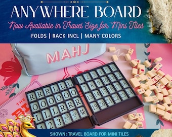 Mini Tiles Travel Anywhere Board | For Tiny Travel Tiles| Mahjong Travel