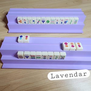 Mini Tiles Double-Handed Rack Set | Travel Racks | Portable Mahjong image 5