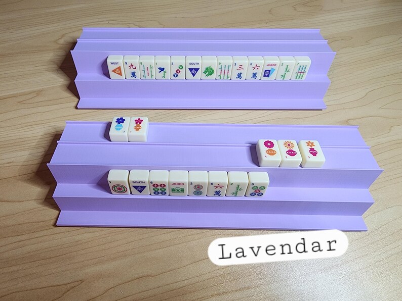 Mini Tiles Double-Handed Rack Set | Travel Racks | Portable Mahjong image 5