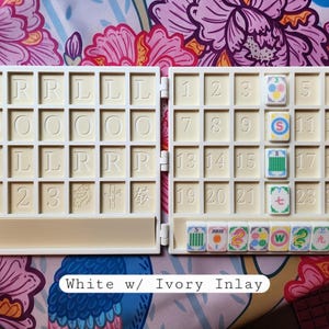 Tablero XL Anywhere / Fichas grandes de Mahjong americano / Solo / Tablero de solitario / Estante incorporado / imagen 4