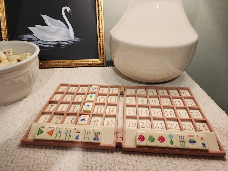 Mini Tiles Anywhere Board | For Tiny Travel Tiles| Mahjong Travel image 13