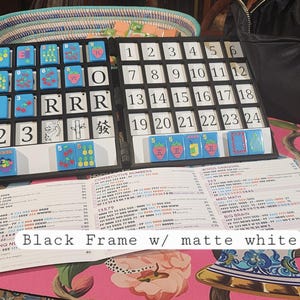 Tablero XL Anywhere / Fichas grandes de Mahjong americano / Solo / Tablero de solitario / Estante incorporado / imagen 2