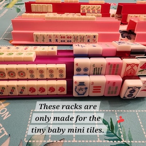 Mini Tiles Double-Handed Rack Set | Travel Racks | Portable Mahjong image 12