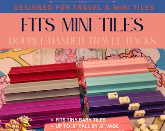Mini Tiles Double-Handed Rack Set | Travel Racks | Portable Mahjong