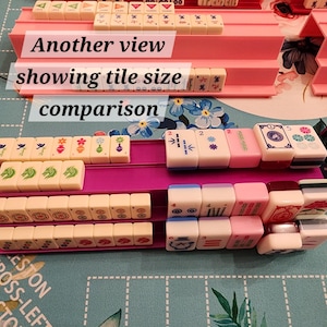 Mini Tiles Double-Handed Rack Set | Travel Racks | Portable Mahjong image 11