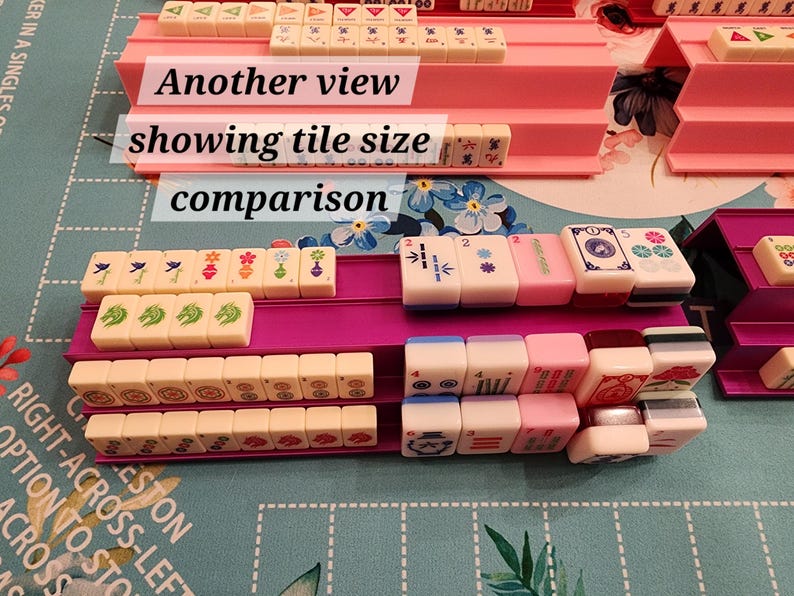 Mini Tiles Double-Handed Rack Set | Travel Racks | Portable Mahjong image 11