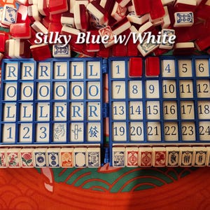 Tablero XL Anywhere / Fichas grandes de Mahjong americano / Solo / Tablero de solitario / Estante incorporado / imagen 13