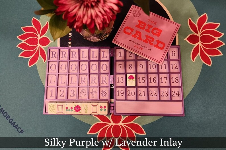 Tablero XL Anywhere / Fichas grandes de Mahjong americano / Solo / Tablero de solitario / Estante incorporado / imagen 14
