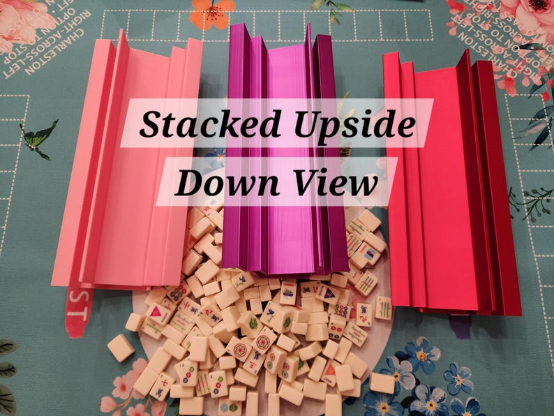 Mini Tiles Double-Handed Rack Set | Travel Racks | Portable Mahjong image 19