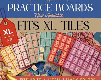 Tablero de práctica XL / Compatible con fichas XL / Tablero de Mahjong Solitario