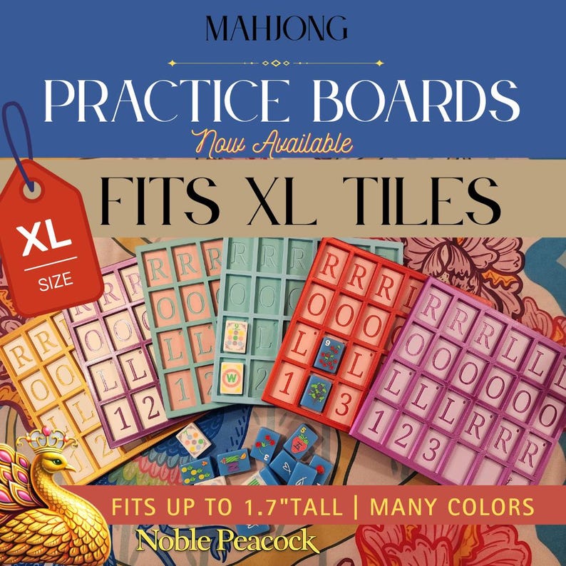 XL Practice Board | Fits XL Tiles | Mahjong Solitaire Board image 1