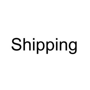 Puede incluir: La palabra Shipping se muestra en una fuente negra, sencilla y sin remates sobre un fondo blanco liso. El texto está centrado horizontal y verticalmente, con letras negras en mayúsculas y minúsculas claras y legibles.