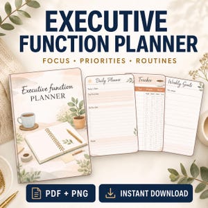 Planerare för exekutiva funktioner | Kognitiv färdplan, uppgiftshanteringskit (PDF PNG)