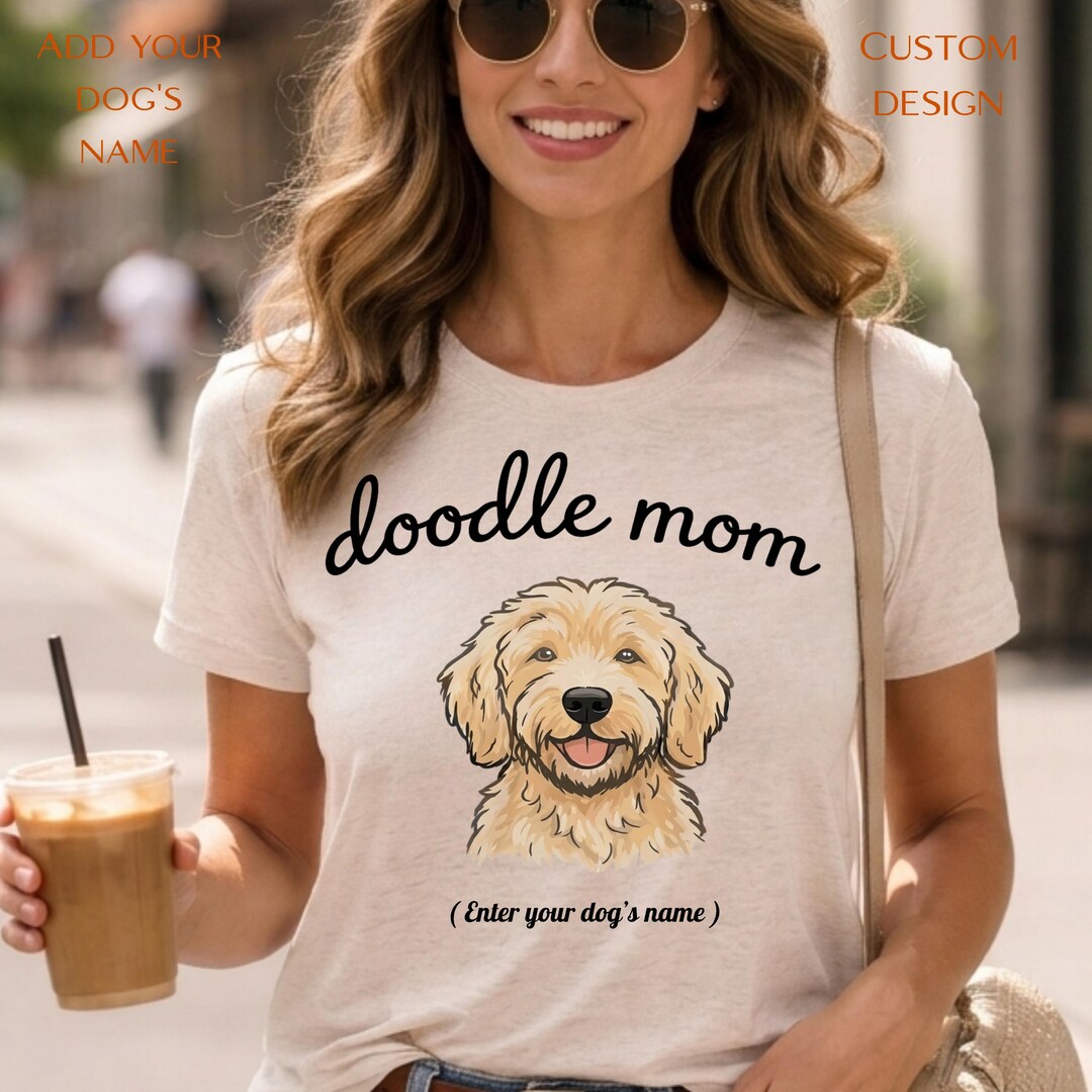 Personalized Goldendoodle Mom Shirt Custom Dog Name Gift Tee - Etsy