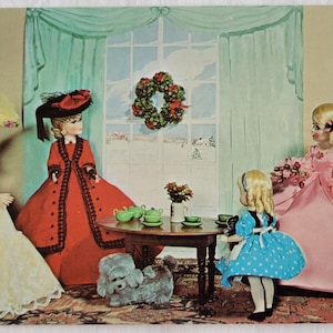Natale alla casa delle bambole incantata 1969 Manchester Center Vermont Postcard