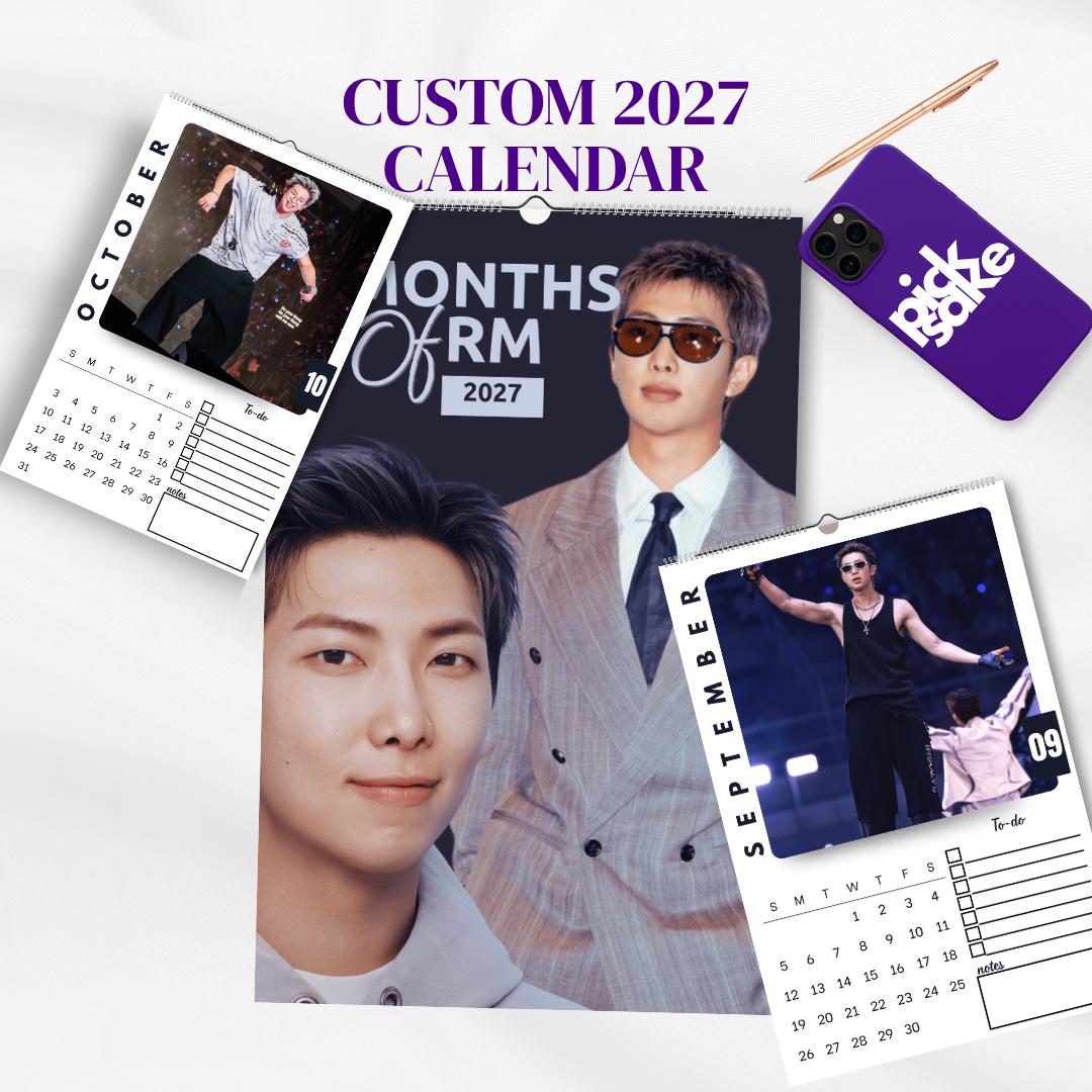 Bts Wall Calendar 2026 2027 - Etsy
