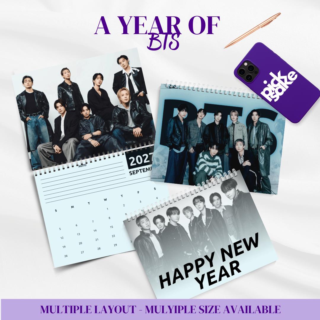 Bts Wall Calendar 2026 2027 - Etsy