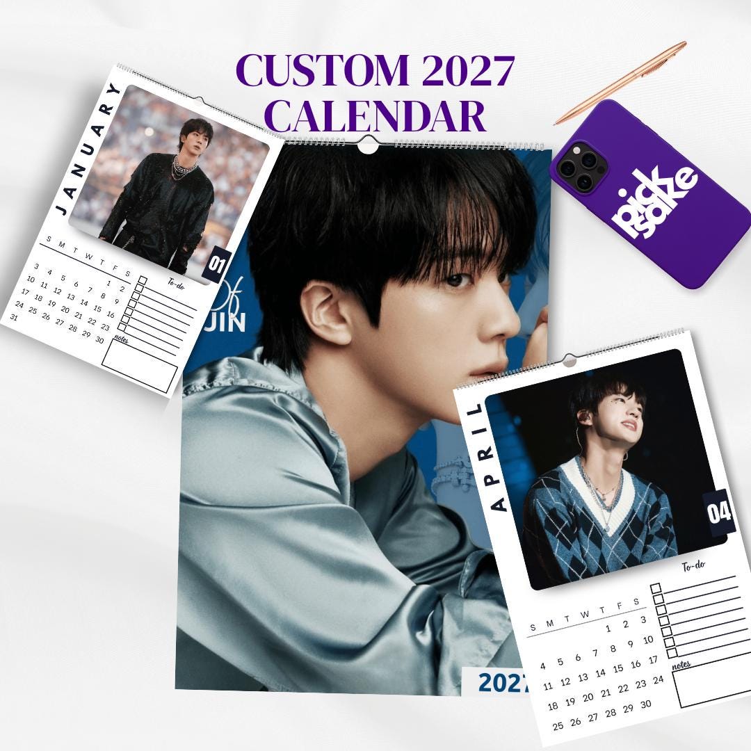 Bts Wall Calendar 2026 2027 - Etsy