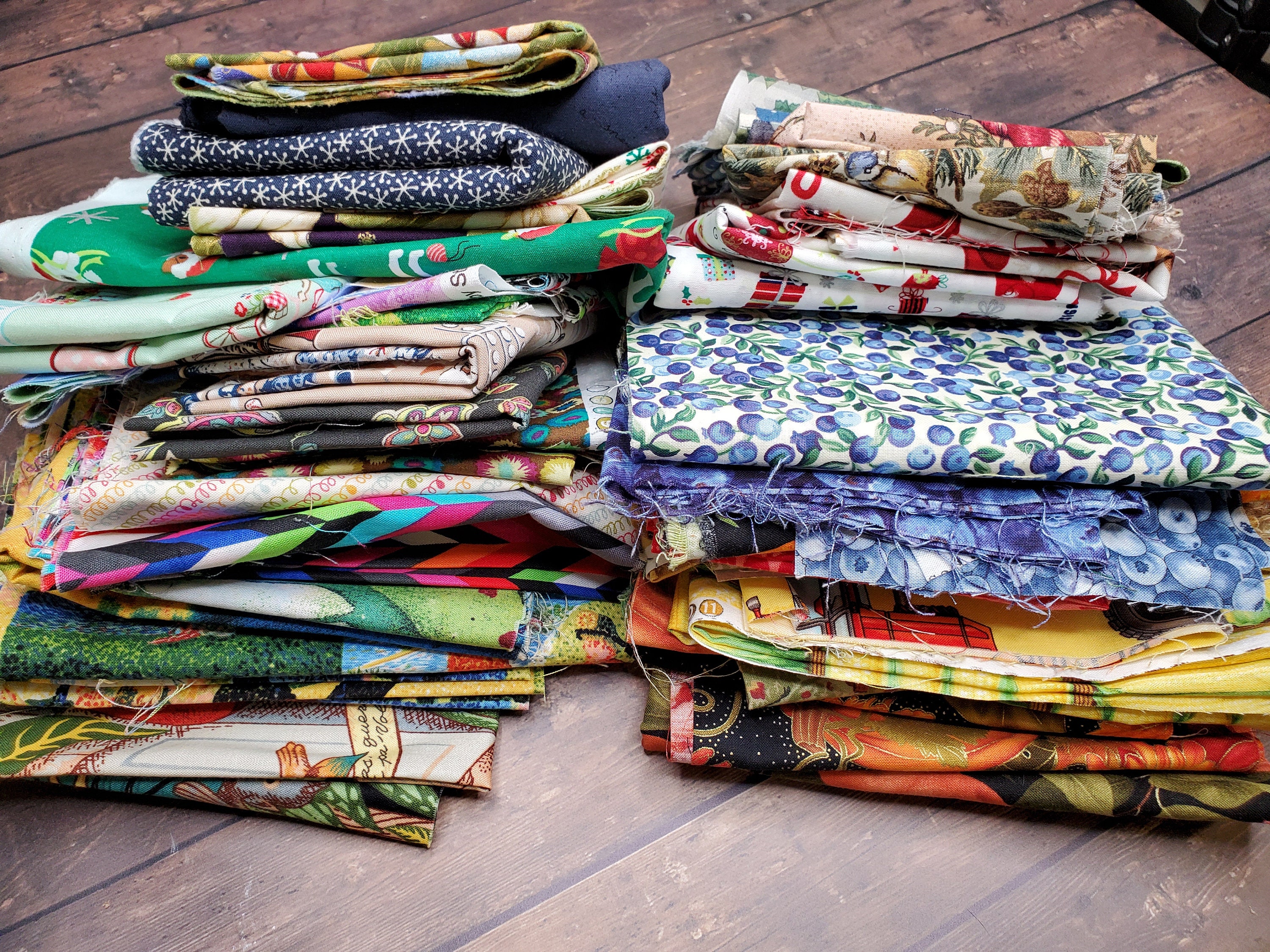 Fabric by the Pound Cotton Quilting Novelty Fabrics Grab Bag Etsy