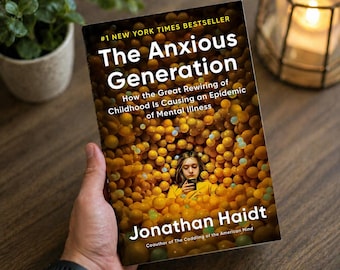 The Anxious Generation Book | Mental Health & Anxiety Awareness | Self Help Psychology Book
