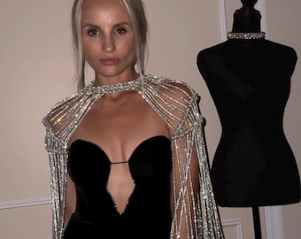 Sparkly Rhinestone shoulders piece