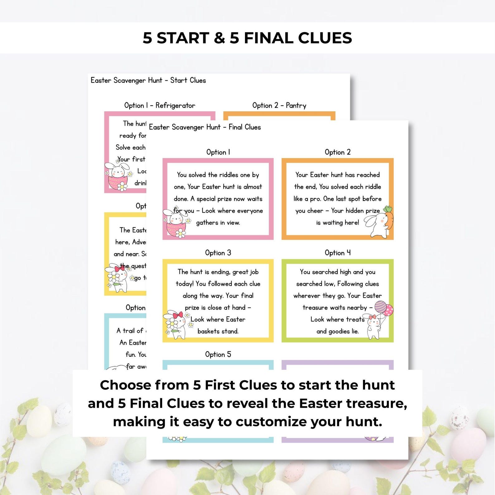 Easter Scavenger Hunt for Tweens Teens Printable Easter Egg Hunt Clues ...