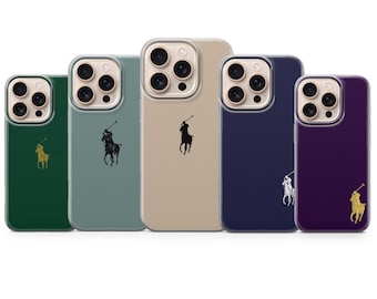 Funda minimalista Pony para iPhone 17 Pro Max, 16e, 15, 14, 13 y Samsung S26 Ultra, S25 FE, A57, A56, Pixel 10, 9A 8