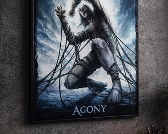 Fleshgod Apocalypse Agony Poster, Metal Wall Art, Death Metal Album Cover Print, Room Decor, Printable Art, Music Poster Digital Download