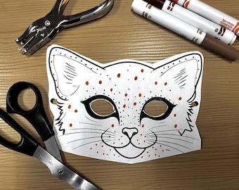 Ocelot Mask - Digital Download - Rainforest Falls - VBS