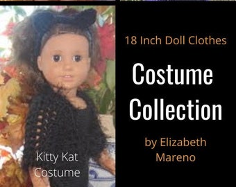 Halloween Costumes for 18" Dolls- Crochet Pattern Collection