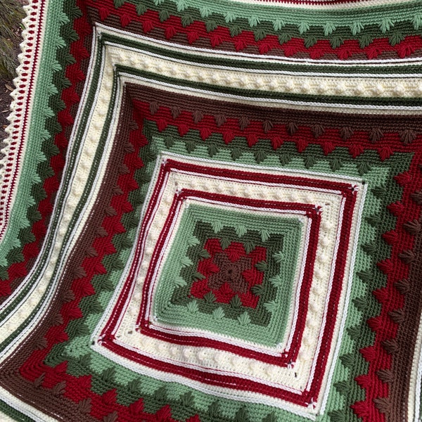 Vintage Christmas Crochet Blanket Pattern