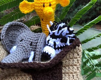 Safari Toy Bag Crochet Pattern