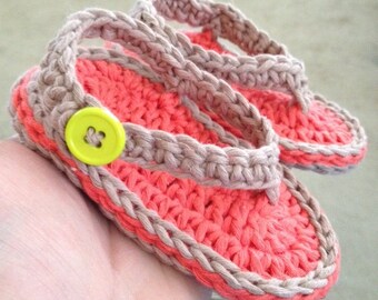 Baby Flip-Flop Sandals Crochet Pattern